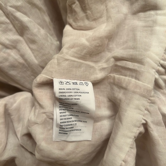 Bardot eyelet embroidered Eliza white contrast ruffles open back dress - Picture 5 of 6